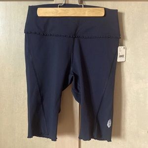 Free People FP Movement biker shorts black size small 10” inseam